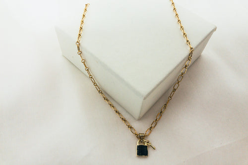 GF Vermeil Black Lock Necklace