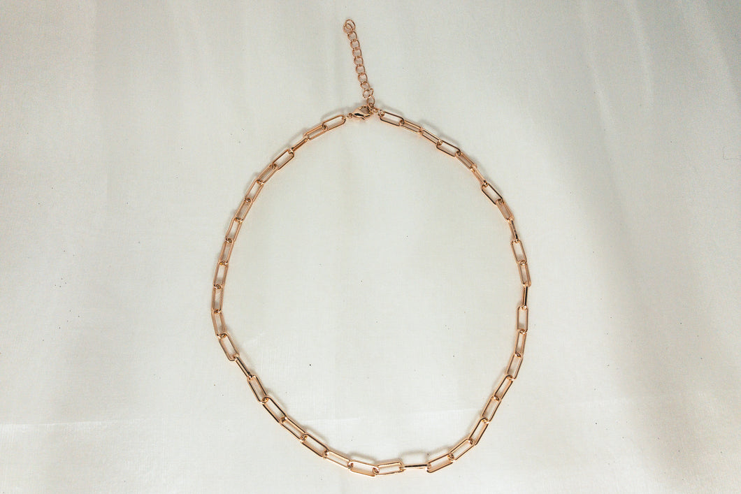 Rose Gold Vermeil Link Necklace