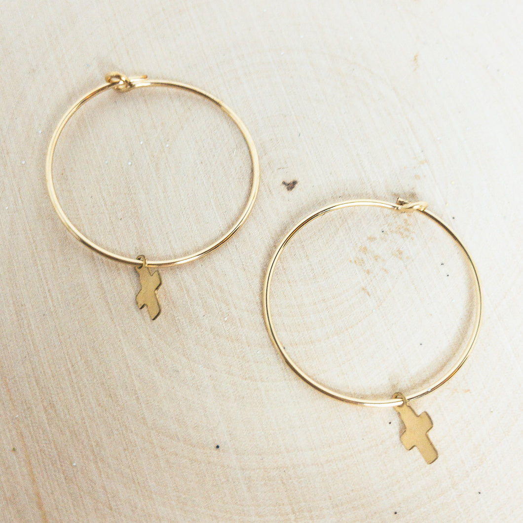 Cross GF Hoops