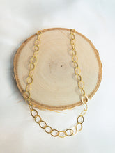 Load image into Gallery viewer, 14K GF Chain Loop Necklace