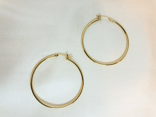 14K GF Classic Hoops