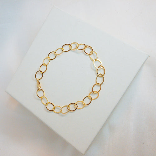 14K GF Chain Loop Bracelet