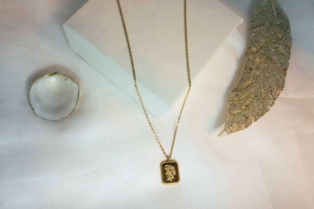 14K GF Rose Necklace