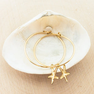 Star Fish Hoops