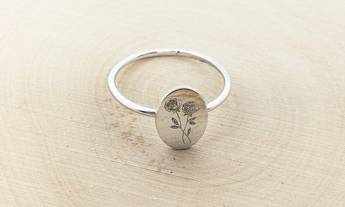 Sterling Rose Ring