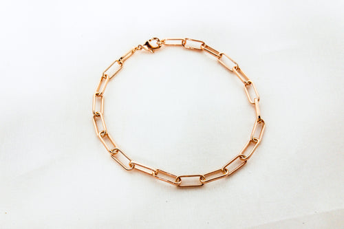 Rose Gold Vermeil Link Bracelet